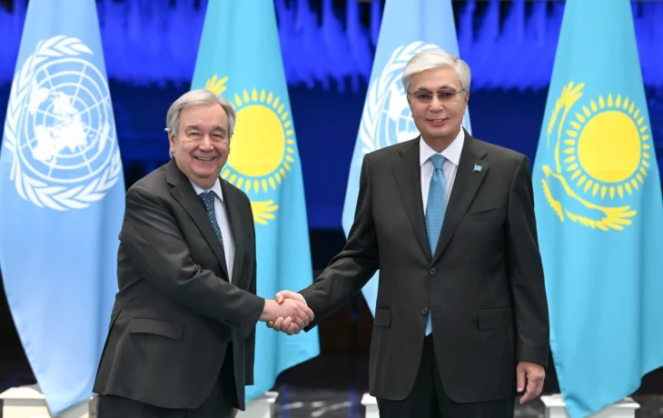 Мемлекет басшысы БҰҰ Бас хатшысы Антониу Гутерришпен келіссөз жүргізді Мемлекет басшысы БҰҰ Бас хатшысы Антониу Гутерришпен келіссөз жүргізді