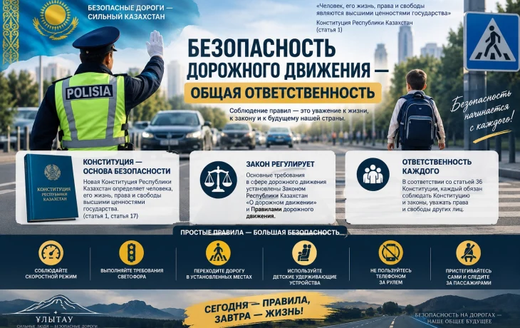 Жол қауіпсіздігі &ndash; ортақ жауапкершілік