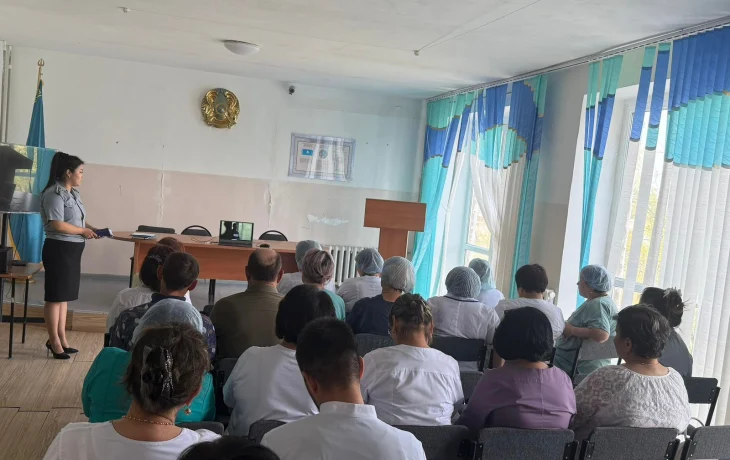 Департаментом экономических расследований по области Ұлытау организована рабочая встреча со специалистами Областного центра фтизиопульмонологии по вопросам финансовой безопасности. Департаментом экономических расследований по области Ұлытау организована рабочая встреча со специалистами Областного центра фтизиопульмонологии по вопросам финансовой безопасности.