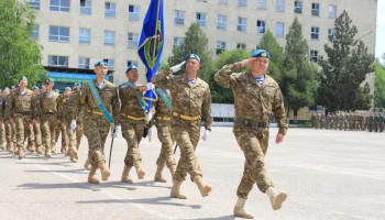 В Алматы проводили третий состав миротворцев на Голанские высоты