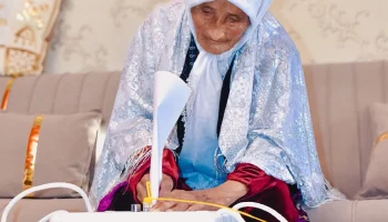 Она старше века! 116-летняя долгожительница области Ұлытау проголосовала