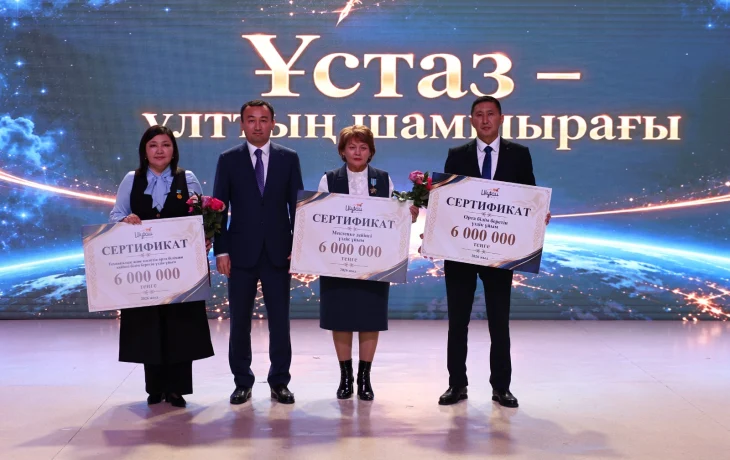 Үздік ұстаздарға 1 миллион теңге: Ұлытауда педагогтарға құрмет көрсетілді Үздік ұстаздарға 1 миллион теңге: Ұлытауда педагогтарға құрмет көрсетілді