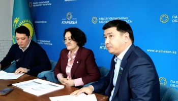 &laquo;Әділетті және Прогрессивті Қазақстанның Халықтық Конституциясы үшін!&raquo; Жалпыұлттық коалициясының Ұлытау өңірлік филиалының мүшелері &laquo;Атамекен&raquo; кәсіпкерлер палатасының Ұлытау облыстық филиалында кездесу өткізді.